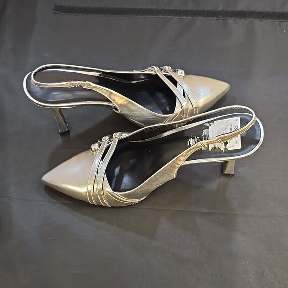 BRAND NEW MADDEN GIRL POINTED TOE BACKLESS HIGH HEELS SANDAL G1 - Picture 8 of 16